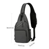 Kép 10/14 - Sling Bag Crossbody Fanny Packs válltáska túrázáshoz - Sötét kék