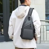 Kép 3/18 - Sling Bag Crossbody Fanny Packs válltáska túrázáshoz - Sötét szürke