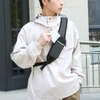 Kép 6/18 - Sling Bag Crossbody Fanny Packs válltáska túrázáshoz - Sötét szürke