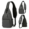 Kép 16/18 - Sling Bag Crossbody Fanny Packs válltáska túrázáshoz - Sötét szürke