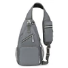 Kép 13/14 - Sling Bag Crossbody Fanny Packs válltáska túrázáshoz - Világos szürke