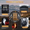 Kép 5/8 - 7 hüvelykes autó, motorkerékpár LED-es fényszóró DRL-vel / irányjelzővel / tompított fényszóróval / távolsági fényszóróval Jeep Wrangler JK TJ LJ CJ csere H4-H13 adapterrel (1 db)