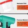 Kép 7/8 - Kézi 110 000 ford./perc nagy teljesítményű sűrített levegős porfúvó, billentyűzettisztító eszköz C típusú töltővel - Narancs
