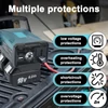 Kép 5/6 - Kültéri hordozható elektromos akkumulátor inverteres újratöltés egy gépben 110 voltos bemenet és 220 voltos kimenet Módosított szinuszos hullám - 150W
