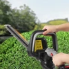 Kép 10/10 - 21 V akkumulátoros sövényvágó metszéshez 21 hüvelykes kettős működésű penge 6,0 Ah akkumulátorral és töltővel
