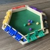 Kép 9/13 - 1-6 játékos Shut The Box Dice Game Fa tábla asztali matematikai játék 6 kockával gyerekeknek és felnőtteknek - Barna