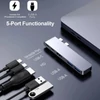 Kép 5/8 - 5 a 2-ben USB-C hub Type-C dokkolóállomás többportos adapter 4K HD felbontással, MacBook Air MacBook Pro rendszerrel kompatibilis