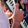 Kép 5/11 - 37 billentyűs Melodica hangszer Melodica Air Piano billentyűzet 2 puha fúvócsővel 2 fúvókával - Fekete