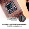 Kép 12/12 - GUITTO GGP-04 akusztikus gitár IR vibrációs hangszedő LCD kijelzővel