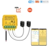 Kép 1/11 - Tuya WiFi 2,4 GHZ intelligens energiamérő, egyfázisú fogyasztásfigyelő 2 bilinccsel