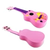 Kép 2/11 - MU2110 21 hüvelykes gyerek Ukulele 12-es fogólappal és tartós fehér nylon húrokkal, teljes fa hordótesttel, 1 csákóval - Pink