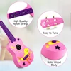 Kép 9/11 - MU2110 21 hüvelykes gyerek Ukulele 12-es fogólappal és tartós fehér nylon húrokkal, teljes fa hordótesttel, 1 csákóval - Pink