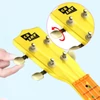 Kép 3/11 - MU2110 21 hüvelykes gyerek Ukulele 12-es fogólappal és tartós fehér nylon húrokkal, teljes fa hordótesttel, 1 csákóval - Sárga