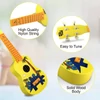 Kép 9/11 - MU2110 21 hüvelykes gyerek Ukulele 12-es fogólappal és tartós fehér nylon húrokkal, teljes fa hordótesttel, 1 csákóval - Sárga