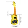 Kép 11/11 - MU2110 21 hüvelykes gyerek Ukulele 12-es fogólappal és tartós fehér nylon húrokkal, teljes fa hordótesttel, 1 csákóval - Sárga