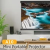 Kép 2/15 - TransJee A10 Mini LCD LED projektor 1080P házimozi HD IN AV USB TF kártyanyílással, 3,5 mm-es audio kimeneti távirányítóval