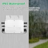 Kép 4/11 - WVC-600 napelemes rácsos mikroinverter, 600 W-os vízálló IP65 MPPT DC22-50V PV bemenet AC220V kimenet, EU csatlakozó