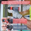 Kép 10/16 - 21 V 2 az 1-ben lítium fúró elektromos csavarhúzó 55 Nm nyomatékú kefe nélküli motor (2 akkumulátor)