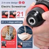 Kép 3/16 - 21 V 2 az 1-ben lítium fúró elektromos csavarhúzó 55 Nm nyomatékú kefe nélküli motor (akkumulátor nélkül)
