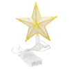 Kép 1/9 - Karácsonyfa csúcs világító csillag USB és elemes LED