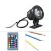 Kép 7/13 - AC/DC 12V 10W RGB víz alatti könnyű merülőlámpa távirányítóval - Fekete