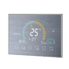 Kép 2/18 - Intelligens programozható termosztát 5+1+1 hat periódusos hangalkalmazás vezérlés háttérvilágítás LCD víz-/gázkazán fűtés (95-240V) - Ezüst, Wi-Fi -vel