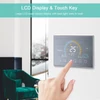 Kép 13/18 - Intelligens programozható termosztát 5+1+1 hat periódusos hangalkalmazás vezérlés háttérvilágítás LCD víz-/gázkazán fűtés (95-240V) - Ezüst, Wi-Fi -vel