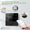 Kép 14/17 - Intelligens Tuya digitális WiFi termosztát hetente programozható, gombos termosztát kompatibilis a Tmall Genie, Amazon, Google Home termékkel (vízgáz kazán fűtés) - Fekete
