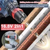 Kép 9/15 - 16,8 V 2 az 1-ben elektromos lítium fúrócsavarhúzó, 45 Nm nyomaték (2 akkumulátor)