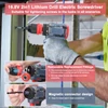 Kép 14/15 - 16,8 V 2 az 1-ben elektromos lítium fúrócsavarhúzó, 45 Nm nyomaték (1 akkumulátor)
