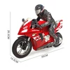 Kép 2/6 - 1/6 2,4 G-os távirányítós önkiegyensúlyozó kaszkadőr motorkerékpár helyben forog/360°-os sodródás - Piros, 1 akkumulátor