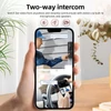 Kép 14/14 - Videó csengő kamera vezeték nélküli csengővel, akkumulátorral működő intelligens AI PIR emberészlelés IP65 vízálló 2,4G WiFi 2 utas audio éjszakai megtekintés felhő tárhely - Fehér