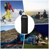 Kép 2/13 - 210x80cm 95%-os fehér libapehely könnyű hálózsák tárolótáskával hátizsákkal, kempingezéshez, túrázáshoz, utazáshoz - Fekete