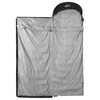 Kép 9/13 - 210x80cm 95%-os fehér libapehely könnyű hálózsák tárolótáskával hátizsákkal, kempingezéshez, túrázáshoz, utazáshoz - Fekete