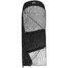 Kép 12/13 - 210x80cm 95%-os fehér libapehely könnyű hálózsák tárolótáskával hátizsákkal, kempingezéshez, túrázáshoz, utazáshoz - Fekete