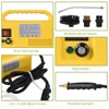 Kép 9/10 - 2500W kézi gőztisztító tartály nélküli magas hőmérsékletű önkontroll permetezővel, kefés fejjel a konyhához / fürdőszobához / habarcshoz és csempehez - Sárga