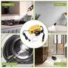 Kép 10/10 - 2500W kézi gőztisztító tartály nélküli magas hőmérsékletű önkontroll permetezővel, kefés fejjel a konyhához / fürdőszobához / habarcshoz és csempehez - Sárga