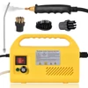 Kép 1/10 - 2500W kézi gőztisztító tartály nélküli magas hőmérsékletű önkontroll permetezővel, kefés fejjel a konyhához / fürdőszobához / habarcshoz és csempehez - Sárga