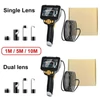 Kép 6/13 - Ipari endoszkóp, 4,3 hüvelykes képernyős borescope kamera fénnyel, 1080P / 2 MP, IP67, beépített 2000 mAh akkumulátor - Szimpla lence 8mm/10m