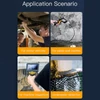 Kép 13/13 - Ipari endoszkóp, 4,3 hüvelykes képernyős borescope kamera fénnyel, 1080P / 2 MP, IP67, beépített 2000 mAh akkumulátor - Szimpla lence 8mm/10m