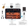 Kép 5/12 - 40 W akusztikus gitár hangszóró, újratölthető hordozható elektromos gitárerősítő - Narancs