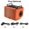 Kép 12/12 - 40 W akusztikus gitár hangszóró, újratölthető hordozható elektromos gitárerősítő - Narancs