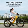 Kép 10/12 - ENGWE E26 Ebike 26*4,0 hüvelykes gumiabroncs, 250 W-os motor, kettős felfüggesztés, terepkerékpár 140 km-es hatótáv (magas lépcsős) - Sárga