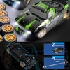 Kép 8/8 - 2,4 GHz-es, 1/16-os távirányítós Drift autó / rövid teherautó - Zöld, 2 akkumulátor