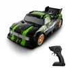 Kép 1/8 - 2,4 GHz-es, 1/16-os távirányítós Drift autó / rövid teherautó - Zöld, 2 akkumulátor