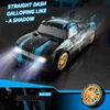 Kép 3/6 - 2,4 GHz-es, 1/16-os távirányítós Drift autó / rövid teherautó - Kék, 3 akkumulátor