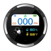 Kép 5/17 - Hordozható, többfunkciós, 2,1 hüvelykes kijelzős szén-monoxid-, hőmérséklet- és páratartalom-mérő elektrokémiai érzékelő, IP65 vízálló levegőminőség-mérő - Fekete