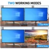 Kép 7/8 - Kétmonitoros KVM kapcsoló USB 3.0 HDMI-kompatibilis 3 PC 4K@60Hz 2K@144Hz, EDID emulátor, 4 USB 3.0 porttal, vezetékes távirányítóval és kábelekkel