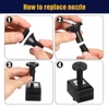 Kép 2/12 - 6,5 W-os napelemes szökőkút szivattyú 200 l/h DC áramlási sebességgel 8 fúvókával 6 üzemmód madárfürdőhöz / tóhoz / kerthez / hátsó udvarhoz