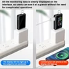Kép 10/12 - Többfunkciós USB feszültség-árammérő műszer digitális IPS kijelző kapacitásmérővel teljesítményvizsgáló 9 mérési adat tárolási funkcióval - USB + Type-C port